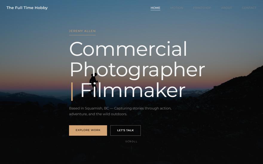 The Full Time Hobby website built by FreeSite Company